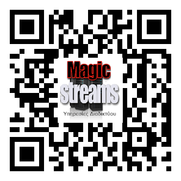 QR code Magic Streams app